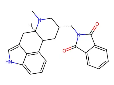 1H-Isoindole-1,3(2H)-dione, 2-(((8-beta)-6-methylergolin-8-yl)methyl)- structure