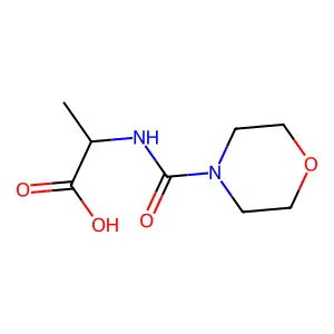 N-morpholinocarbonyl-L-alanine structure