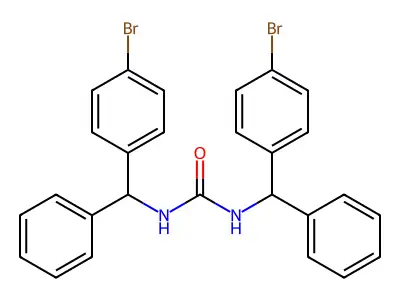 Urea, N,N'-bis((4-bromophenyl)phenylmethyl)- structure