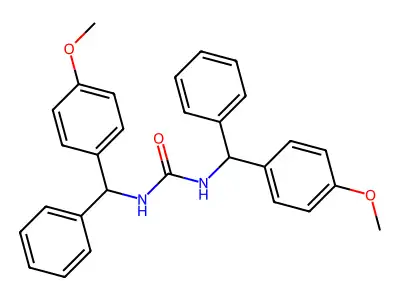 Urea, N,N'-bis((4-methoxyphenyl)phenylmethyl)- structure