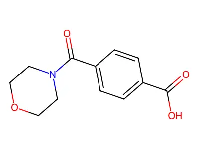 4-(Morpholine-4-carbonyl)benzoic acid structure