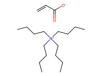 1-Butanaminium, N,N,N-tributyl-, 2-propenoate (1:1) structure