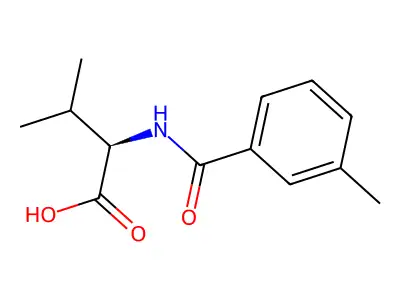 (R)-3-Methyl-2-(3-methylbenzamido)butanoic acid structure