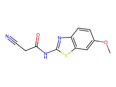 Acetamide, 2-cyano-N-(6-methoxy-2-benzothiazolyl)- structure