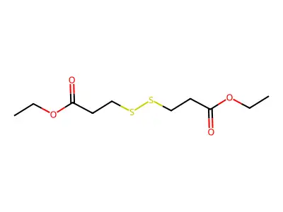 Propanoic acid, 3,3'-dithiobis-, 1,1'-diethyl ester structure