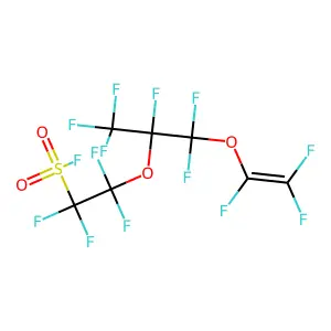 Perfluoro(4-methyl-3,6-dioxaoct-7-ene)sulfonyl fluoride structure