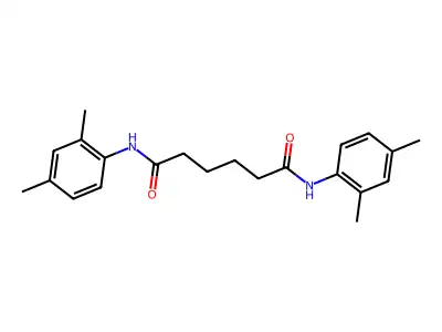 N(1),N(6)-Bis(2,4-dimethylphenyl)hexanediamide structure