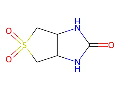 cis-tetrahydro-1H-thieno[3,4-d]imidazol-2(3H)-one 5,5-dioxide structure