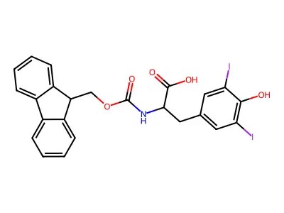 Fmoc-3,5-diiodo-Tyr-OH structure