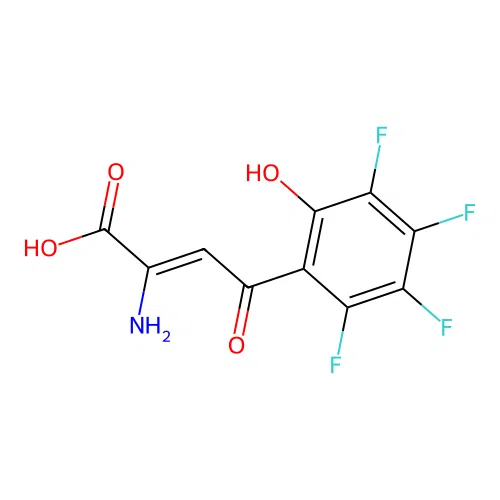 2-Amino-4-oxo-4-(2,3,4,5-tetrafluoro-6-hydroxyphenyl)but-2-enoic acid structure