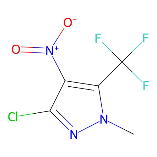 3-Chloro-1-methyl-4-nitro-5-(trifluoromethyl)-1H-pyrazole structure