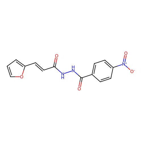 N'-[3-(2-furyl)acryloyl]-4-nitrobenzohydrazide structure