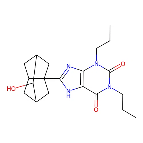 Rolofylline metabolite M1-cis structure