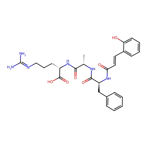 2-Coumaroylphenylalanyl-alanyl-arginine structure