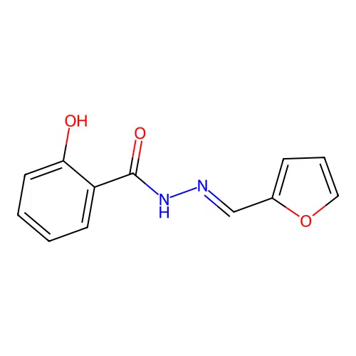 N'-(2-furylmethylene)-2-hydroxybenzohydrazide structure