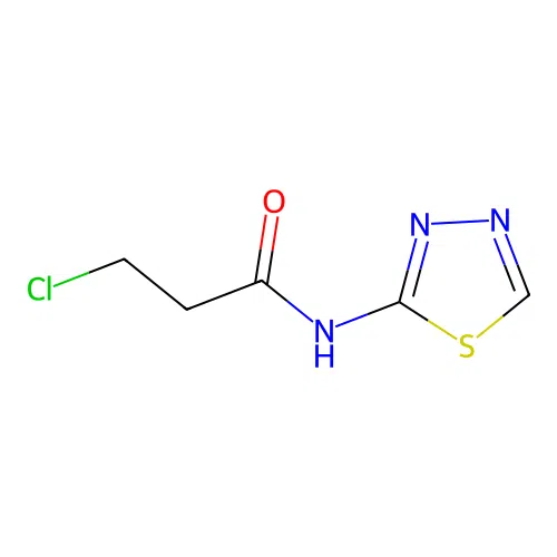 3-Chloro-n-1,3,4-thiadiazol-2-ylpropanamide structure