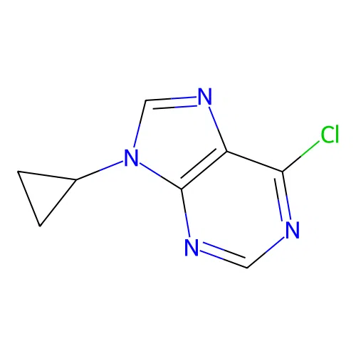 6-chloro-9-cyclopropyl-9H-purine structure