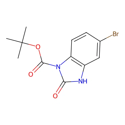 Tert-butyl 5-bromo-2-oxo-2,3-dihydro-1H-benzo[D]imidazole-1-carboxylate structure