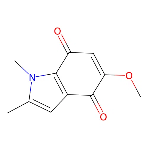 5-Methoxy-1,2-dimethylindole-4,7-dione structure