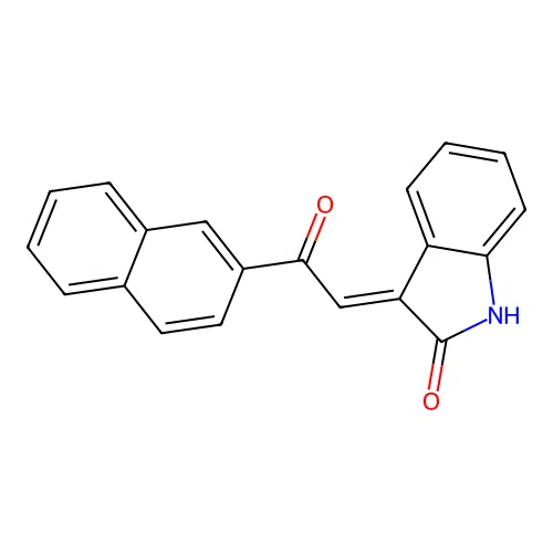 (E)-3-(2-(naphthalen-2-yl)-2-oxoethylidene)indolin-2-one structure