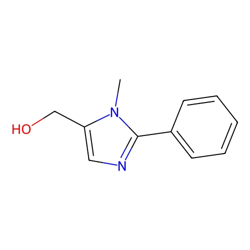 (1-methyl-2-phenyl-1H-imidazol-5-yl)methanol structure