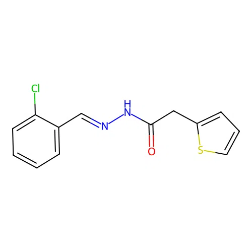 N'-(2-Chlorobenzylidene)-2-(2-thienyl)acetohydrazide structure