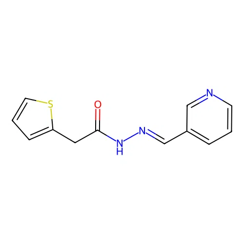 N'-(3-Pyridinylmethylene)-2-(2-thienyl)acetohydrazide structure