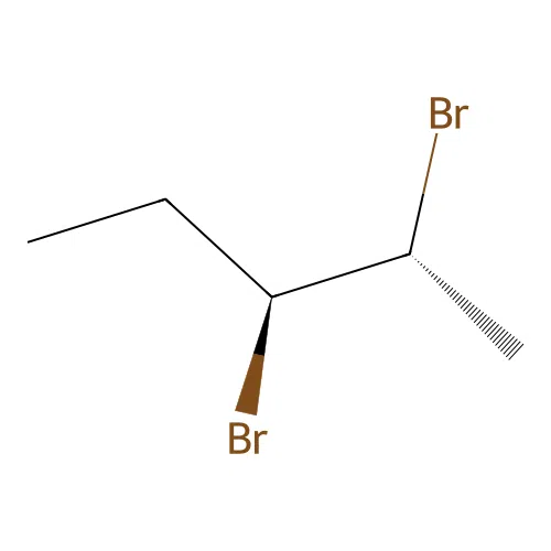 (2R,3S)-2,3-Dibromopentane structure