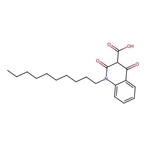1-Decyl-2,4-dioxo-1,2,3,4-tetrahydroquinoline-3-carboxylic acid structure