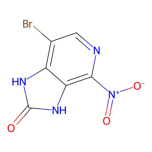 7-bromo-4-nitro-1H-imidazo[4,5-c]pyridin-2(3H)-one structure