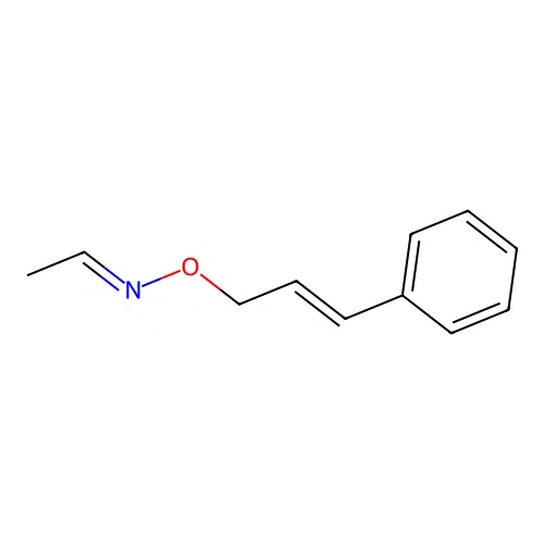 N-[(E)-3-phenylprop-2-enoxy]ethanimine structure
