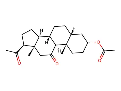 11,20-Dioxopregnan-3-yl acetate structure