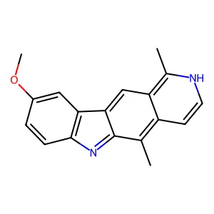 9-Methoxy-1,5-dimethyl-6H-pyrido[4,3-b]carbazole structure