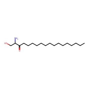 2-Amino-1-hydroxy-3-octadecanone structure