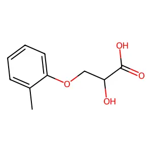 (2S)-2-hydroxy-3-(2-methylphenoxy)propanoic acid structure