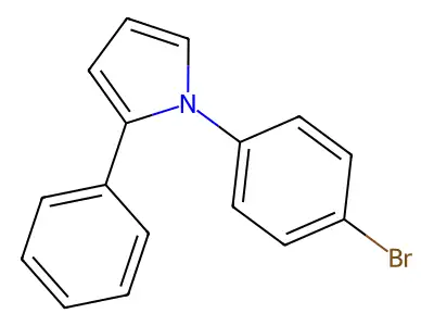 1-(4-bromophenyl)-2-phenyl-1H-pyrrole structure