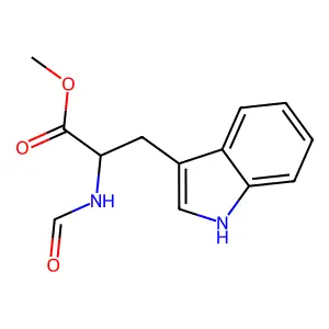 N-Formyltryptophan methyl ester structure