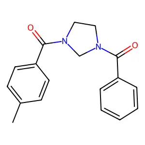 [3-(4-Methylbenzoyl)imidazolidin-1-yl]-phenylmethanone structure