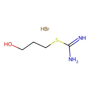 3-Hydroxypropyl carbamimidothioate--hydrogen bromide (1/1) structure