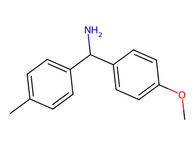 (4-Methoxyphenyl)(4-methylphenyl)methanamine structure
