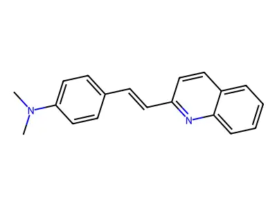 2-(p-Dimethylaminostyryl)-chinolin structure