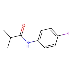 N-(4-iodophenyl)-2-methylpropanamide structure