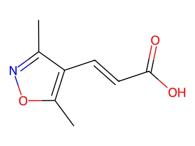(E)-3-(3,5-Dimethylisoxazol-4-yl)acrylic acid structure