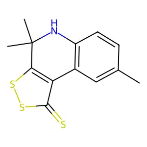 4,4,8-Trimethyl-4,5-dihydro-1H-[1,2]dithiolo[3,4-c]quinoline-1-thione structure
