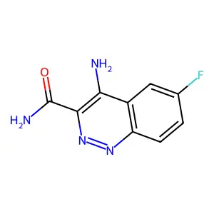 4-Amino-6-fluorocinnoline-3-carboxamide structure