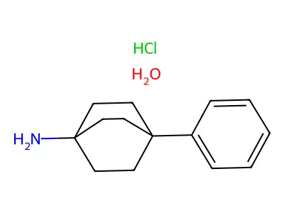 (4-Phenyl-1-bicyclo[2.2.2]octanyl)azanium chloride structure