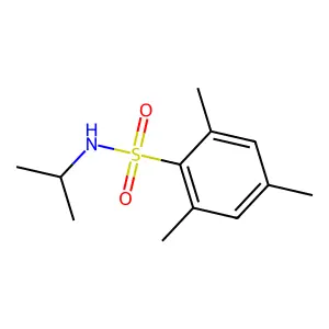 2,4,6-trimethyl-N-propan-2-ylbenzenesulfonamide structure