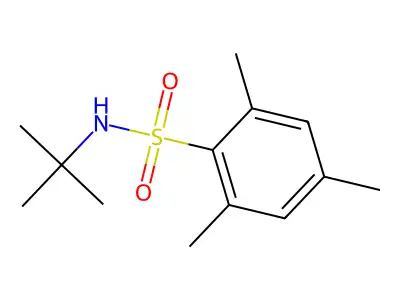 N-tert-butyl-2,4,6-trimethylbenzenesulfonamide structure