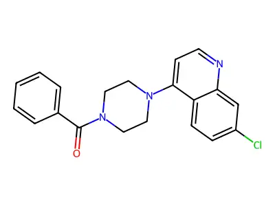 4-(4-Benzoylpiperazin-1-yl)-7-chloroquinoline structure