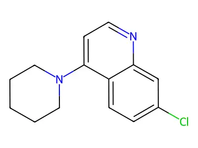 7-Chloro-4-(1-piperidinyl)quinoline structure